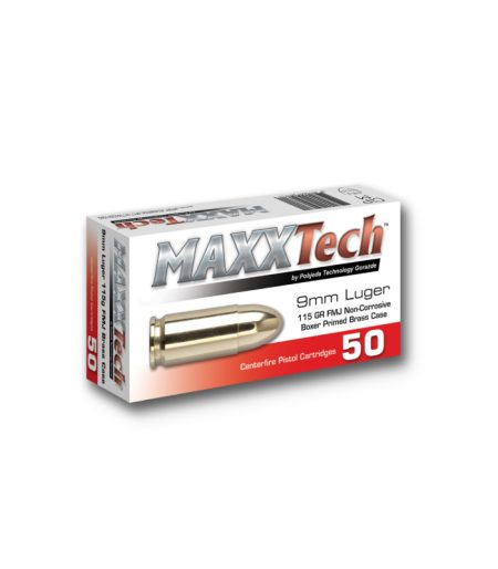 Pištoljski metak Maxx Tech kalibar: 9mm Luger 124 GR FMJ